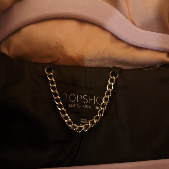 Pink/Rose Gold Puffer Jacket - Picture 2 of 2